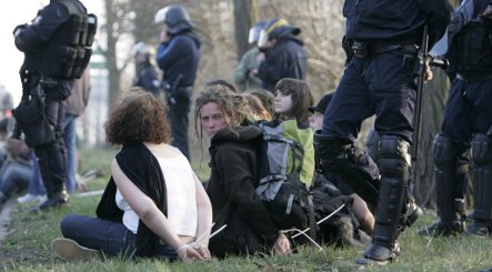 Police clash with NATO summit protestors