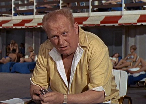 Auric Goldfinger (Goldfinger)<br>Bad-taste icon, laser surgery pioneer and all-round wisecracking megalomaniac, Auric Goldfinger’s place in the pantheon of great cinema bad guys is unquestioned. He schemes, he murders, he cheats at golf, and, when Bond asks, "Do you expect me to talk?" he delivers that immortal riposte: "No, Mr Bond, I expect you to die."Photo: Danjaq & MGM via bondmovies.com