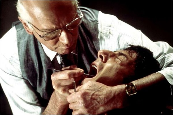 Dr Christian Szell (Marathon Man)<br>Christian Szell is a nightmarish amalgam of the two figures that stalk our darkest terrors: one part Nazi war criminal, one part dentist. Szell subjects Dustin Hoffman to two hours of seated torture by pulling all his teeth out, which some have seen as cinema's vilest torture scene, others as fitting retribution for <i>Meet the Fockers</i>.Photo: Paramount Pictures via screenrush.co.uk