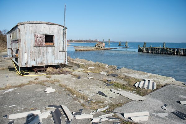Abandoned fishing harbour on sale