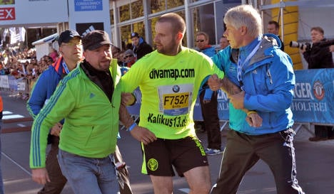 Police charge Berlin marathon intruder
