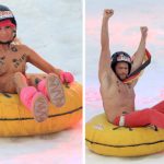 Germans beat Brits to world naked sledging title