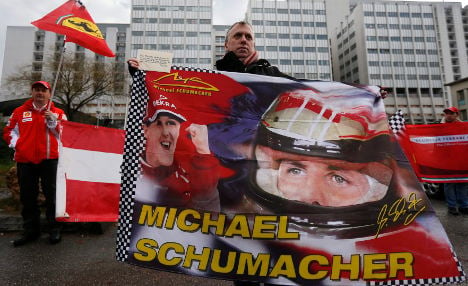 Schumacher shows 'small signs of progress'