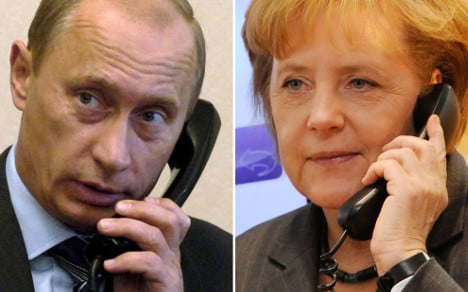 Merkel tops Putin hot-line call queue
