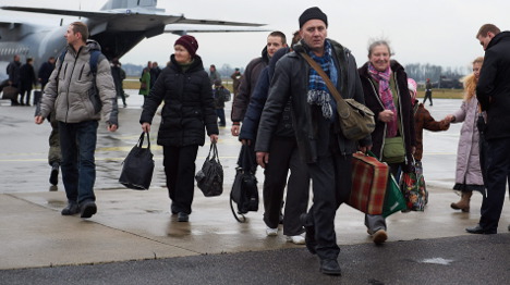 Ukraine refugees make tracks to Germany