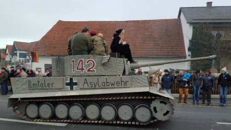 Village faces investigation over anti-refugee Tiger tank