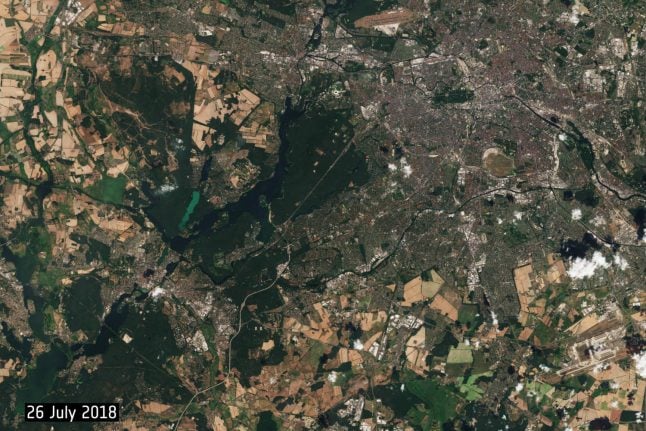 Incredible satellite images show damaging effects of heatwave