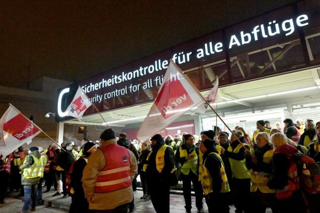 Eight German airports brace for strike action as hundreds of flights are cancelled