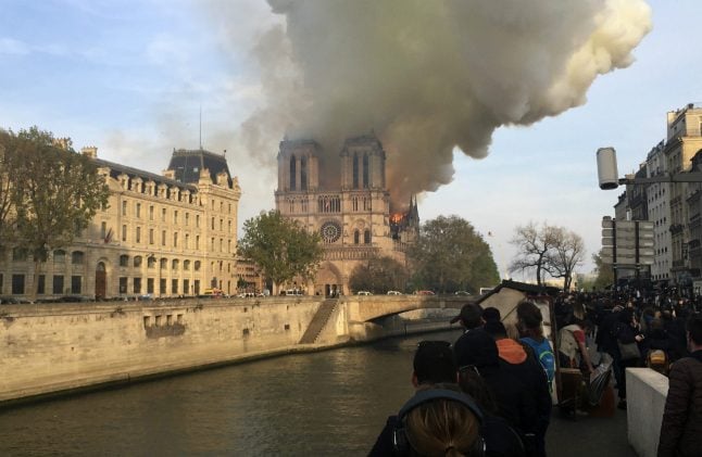 Sadness in Germany following huge fire in Notre-Dame, ‘symbol of France’