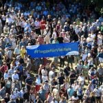 ‘Hate has no place here’: 10,000 rally in Kassel against far-right violence