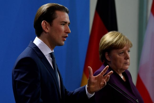 Austria’s Kurz backs Merkel rejection of far right