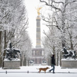 Winter onset in north Germany brings snow, sledging and police controls