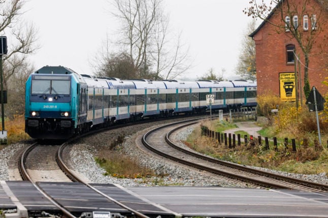 Regional train in Schleswig-Holstein