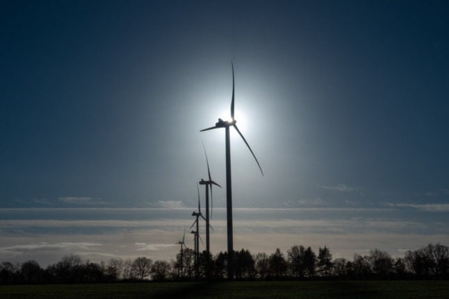 A wind farm in Schleswig-Holstein. 