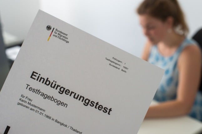 A German citizenship test.
