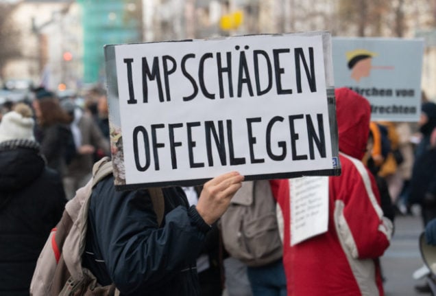 German anti-vax protest