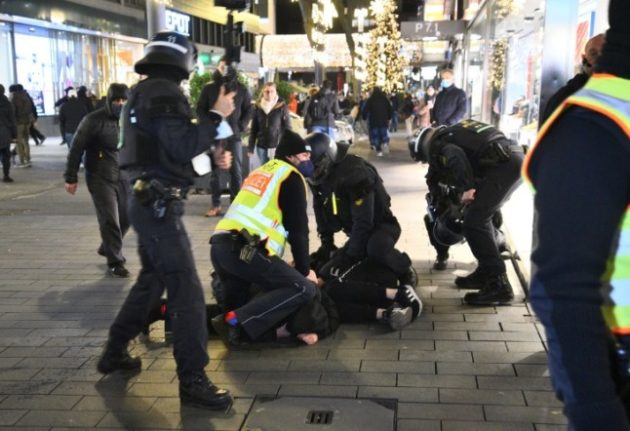Protesters take to streets across Germany in anger at new Covid restrictions