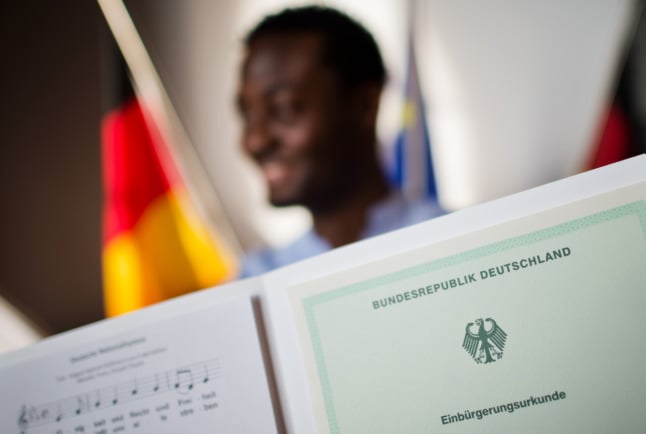 A migrant with citizenship documents