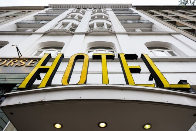 A hotel in Hamburg. 